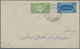 Saudi-Arabien - Hedschas: 1916, 1/4 Pia. Green Perf 12 And 1 Pia. Blue Perf 10 (few Spots) Together - Saudi Arabia