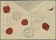 Saudi-Arabien - Nedschd: 1929, Registered Cover Bearing Three 1 1/2 Pia. Grey Tied By Red "MEKKE-I M - Saudi-Arabien