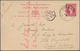 Singapur: 1892 "Not Transmissible To Non-Union Countries" Note In Red On Postal Stationery Card 2c. - Singapur (...-1959)