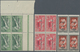 Syrien: 1924, 50 C Green To 2,50 Pia. Blue In Blocks Of Four Mint Never Hinged (880.- For *) - Syria