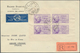 Syrien: 1945, President Shukri Al-Quwatli, 50pi. Violet, Imperforate Mini Sheet With Four Stamps (sl - Syrien