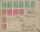 Thailand: 1912, King Vajiravudh 2 S. (8, Block-4 On Reverse), 3 S. (strip-6) And 6 S. (pair) Tied "B - Thailand