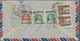 Thailand: 1928/54, Airmail Covers (4) To Overseas Inc. 1936 60 S. Frank (2s Small Tear) Tied "Bangko - Thailand