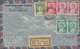 Delcampe - Thailand: 1928/54, Airmail Covers (4) To Overseas Inc. 1936 60 S. Frank (2s Small Tear) Tied "Bangko - Thailand