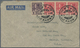Delcampe - Thailand: 1937-1955 Foreign Destinations: Four Covers To Europe/USA, With 1937 Cover From TRANG To T - Thailand