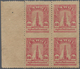 Thailand: 1943 '10th Anniv. Of Failure Of 1933 Revol.' 10s. Carmine Left-hand Marginal Block Of Four - Thailand