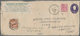Tibet: 1947/57, 1 T. Reddish Orange Tied "GYANTSE" On Inbound Stationery Envelope USA 3 C. Uprated P - Asia (Other)