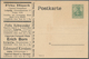 Thematik: Anzeigenganzsachen / Advertising Postal Stationery: 1905 (approx), German Reich. Private A - Unclassified