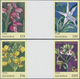 Thematik: Flora-Orchideen / Flora-orchids: 2001, The Gambia. Set Of 2 IMPERFORATE Horizontal Gutter - Orchids