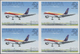 Thematik: Flugzeuge, Luftfahrt / Airoplanes, Aviation: 1999, Jamaica. IMPERFOPRATE Block Of 4 For Th - Airplanes