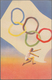 Thematik: Olympische Spiele / Olympic Games: 1940, Tokyo Olympic Summer Games, Four New Year Cards W - Other & Unclassified