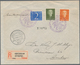 Thematik: Tabak / Tobacco: 1951 (24.9.), NETHERLANDS: Registered Cover Bearing Three Definitives Wit - Tabak