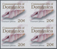 Thematik: Tiere-Meerestiere / Animals-sea Animals: 2006, Dominica. Imperforate Block Of 4 For The 20 - Meereswelt
