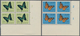 Thematik: Tiere-Schmetterlinge / Animals-butterflies: 1953, Butterflies, 20 Values In Corner Blocks - Schmetterlinge