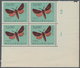 Delcampe - Thematik: Tiere-Schmetterlinge / Animals-butterflies: 1953, Butterflies, 20 Values In Corner Blocks - Schmetterlinge
