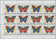 Thematik: Tiere-Schmetterlinge / Animals-butterflies: 1984, Butterflies Complete Set Of 10 In Se-ten - Butterflies