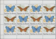 Delcampe - Thematik: Tiere-Schmetterlinge / Animals-butterflies: 1984, Butterflies Complete Set Of 10 In Se-ten - Schmetterlinge