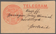 Ägypten: 1898, Rare Shipping-telegram (form And Envelope) "The Eastern Telegraph Company - Port Said - 1866-1914 Khedivate Of Egypt