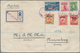 Aitutaki: 1914, Six Surcharges, Nearly Cpl. Set Tied "AITUTAKI JA 21 14" To Registered Cover Via "CO - Aitutaki