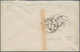 Algerien: 1875 Cover To Lyon, France Franked By French 1871 Ceres 25c. Blue Tied By Straight-liner " - Covers & Documents