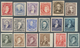 Argentinien: 1888/1892 (ca.), Group Of 18 Imperforated Proofs On Cardboard, Issued Design But Differ - Other & Unclassified