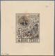 Südaustralien: 1890's, Stamp Design Competition Handpainted ESSAY (40 X 46 Mm) In Sepia Ink On Card - Briefe U. Dokumente