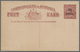 Delcampe - Australien - Ganzsachen: 1923, Four Different Postcards KGV 1½d. Emerald-green And 1½d. Brown Both W - Postal Stationery