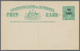 Delcampe - Australien - Ganzsachen: 1923, Four Different Postcards KGV 1½d. Emerald-green And 1½d. Brown Both W - Ganzsachen