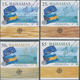 Bahamas: 2005, 50th Anniversary Of First Europa-CEPT Stamps Complete IMPERFORATE Set Of Four From Lo - 1963-1973 Ministerial Government