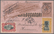 Belgisch-Kongo: 1908 Postal Stationery Double Card 10+10c., Overprinted "CONGO BELGE", Used REGISTER - Other & Unclassified
