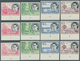 Belgisch-Kongo: 1955, Royal Visit, Complete Set Of Eight Values And Corresponding Ruanda Urundi Issu - Other & Unclassified