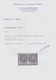Belgisch-Kongo - Portomarken: 1889, 3.50fr. On 5fr. Violet, Blue Boxed Overpint, Horizontal Pair, Ri - Briefe U. Dokumente