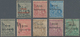 Betschuanaland: 1885-87 Complete Set Of Eight Cape Definitives Optd. "British/Bechuanaland", Three W - 1885-1964 Bechuanaland Protettorato