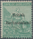 Betschuanaland: 1886, CoGH (seated 'Hope') 1s. Green With Wmk. Anchor Optd. 'British Bechuanaland', - 1885-1964 Bechuanaland Protectorate