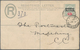 Betschuanaland: 1901 (27.8.), Registered Letter CoGH QV 4d. Blue Uprated With QV 2d. Grey-green/carm - 1885-1964 Herrschaft Von Bechuanaland
