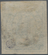 Bolivien: 1868, Condor 50 C. Bluewith Black Postmark, Full Margins All Around, Signed. (Scott 6). ÷ - Bolivia