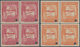 Bolivien: 1935, Definitive Issue 'Landscape Of Bolivia' 30c. Carmine And 40c. Orange In Blocks Of Fo - Bolivien