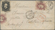 Brasilien: 1870, PD-Letter Franked With Strip Of Four Of 20 R Brown And 200 R Black Emperor Pedro Se - Gebraucht