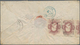 Brasilien: 1870, PD-Letter Franked With Strip Of Four Of 20 R Brown And 200 R Black Emperor Pedro Se - Used Stamps