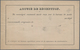Brasilien: 1879, Avis De Reception, Dom Pedro 100r. Green Single Franking At Correct Rate On Receipt - Gebraucht