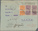 Delcampe - Brasilien: 1926/30, To Korea: Two Registered Covers From Pernambuco (endorsed "Pelo ALMANZORRA") Res - Used Stamps