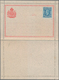 Brasilien - Ganzsachen: 1883, Two Rare Formuar Letter-cards With Adhesive Stamps (applied By Post Of - Ganzsachen