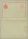 Brasilien - Ganzsachen: 1883, Two Rare Formuar Letter-cards With Adhesive Stamps (applied By Post Of - Ganzsachen