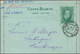 Brasilien - Ganzsachen: 1884, Two Letter Cards 200 R Green On Greenish In Different Types (frame Per - Postal Stationery