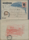 Brasilien - Ganzsachen: 1894, Letter Card 100 R Red/black Sent Via "RIO DE JANEIRO 8 DEZ 96" To Tepl - Ganzsachen