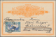 Brasilien - Ganzsachen: 1931, Two Letter Cards 100 R Orange On Buff, Both Different Uprated And Sent - Ganzsachen