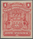 Britische Südafrika-Gesellschaft: 1898-1908 1d. Red IMPERFORATED Single, Mounted Mint, Fresh And Fin - Unclassified