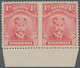 Britische Südafrika-Gesellschaft: 1913-19 KGV. 1d. Bright Rose-scarlet Bottom Marginal Pair, IMPERFO - Unclassified