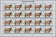 Delcampe - Burundi: 1982. AFRICAN WILDLIFE. Complete Set Of 13 From 2fr. To 85fr. In Complete Sheets Of 20 Stam - Used Stamps