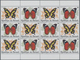 Delcampe - Burundi: 1984, Butterflies Complete Set Of 10 In Se-tenant Pairs In Blocks Of 12 (six Sets), Mint Ne - Used Stamps